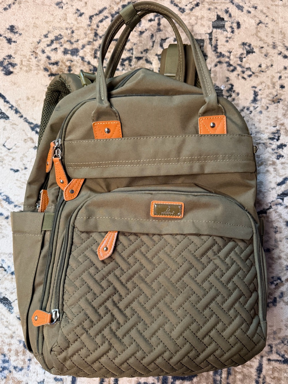 Like new green Diaper Bag